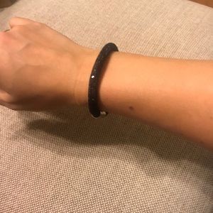 Black Swarovski crystal bracelet